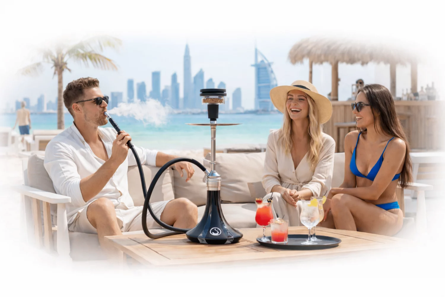 The iTips system banner showing premium shisha flavor delivery
